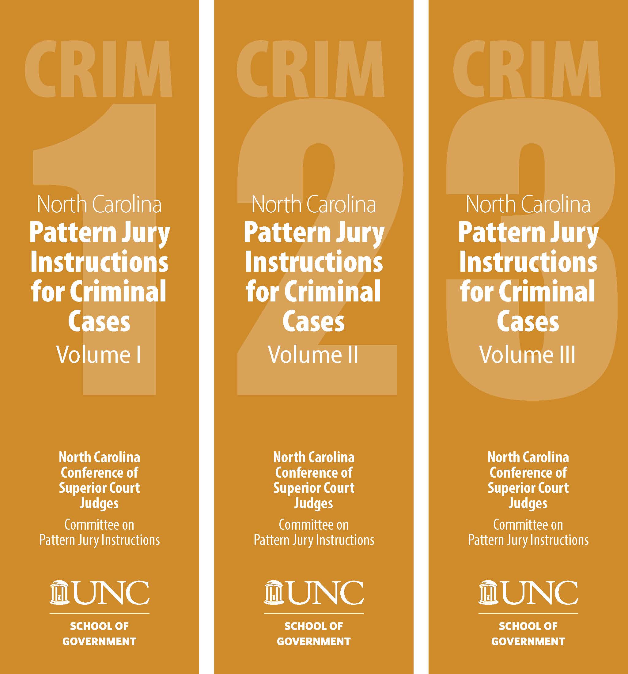 Cover image for NC Pattern Jury Instructions for Criminal Cases: 2021 Edition, Complete Set