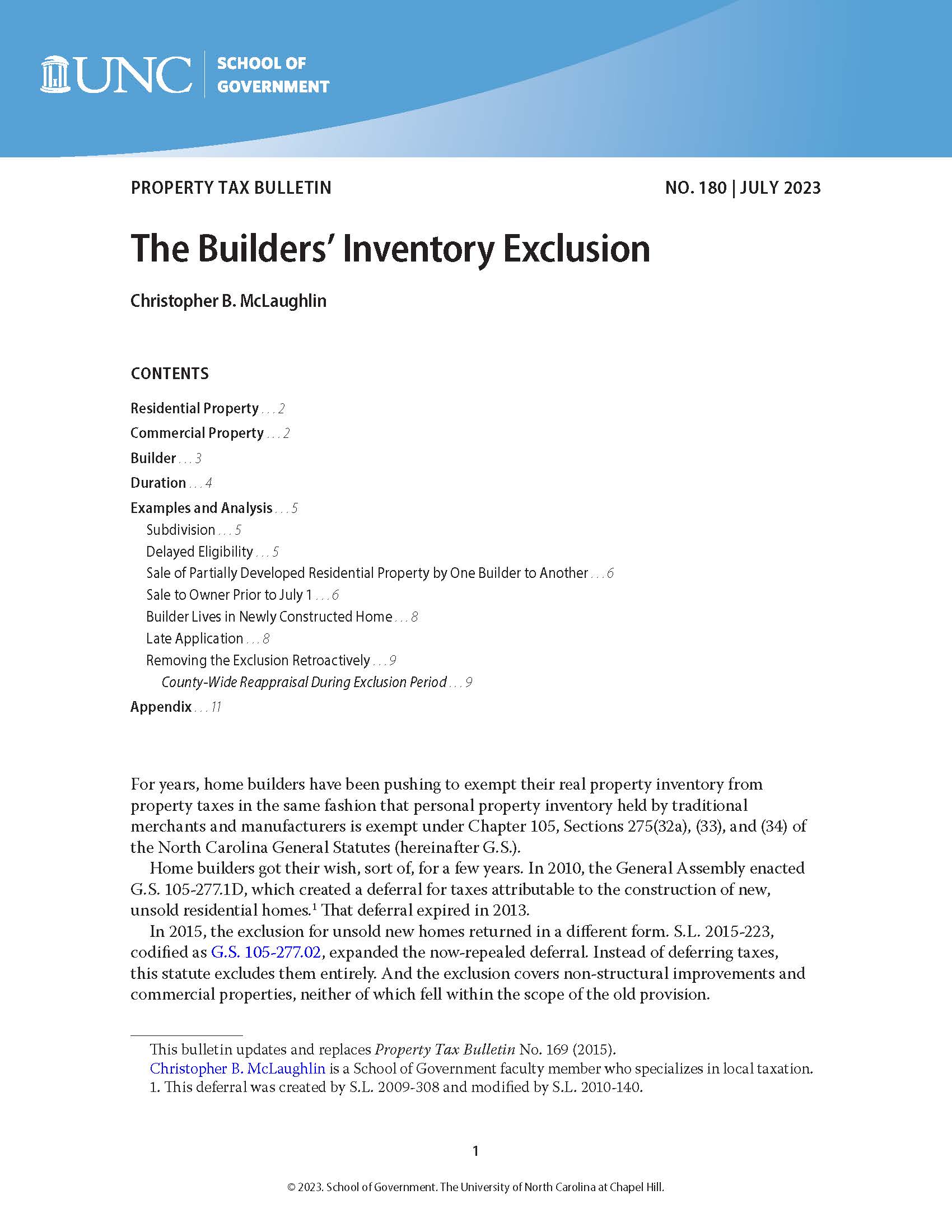 Cover image for The Builders' Inventory Exclusion