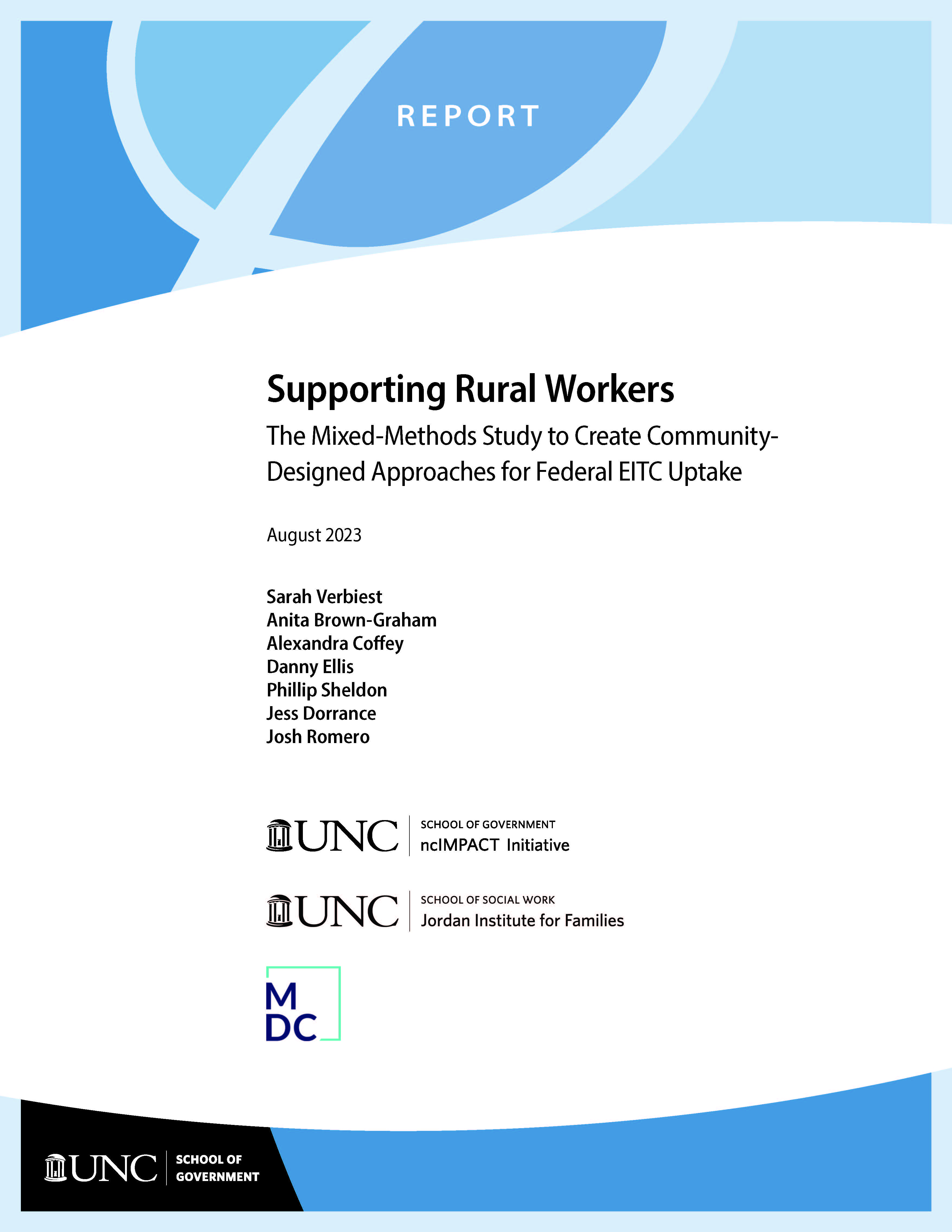 Cover image for Supporting Rural Workers: The Mixed-Methods Study to Create Community-Designed Approaches for Federal EITC Uptake