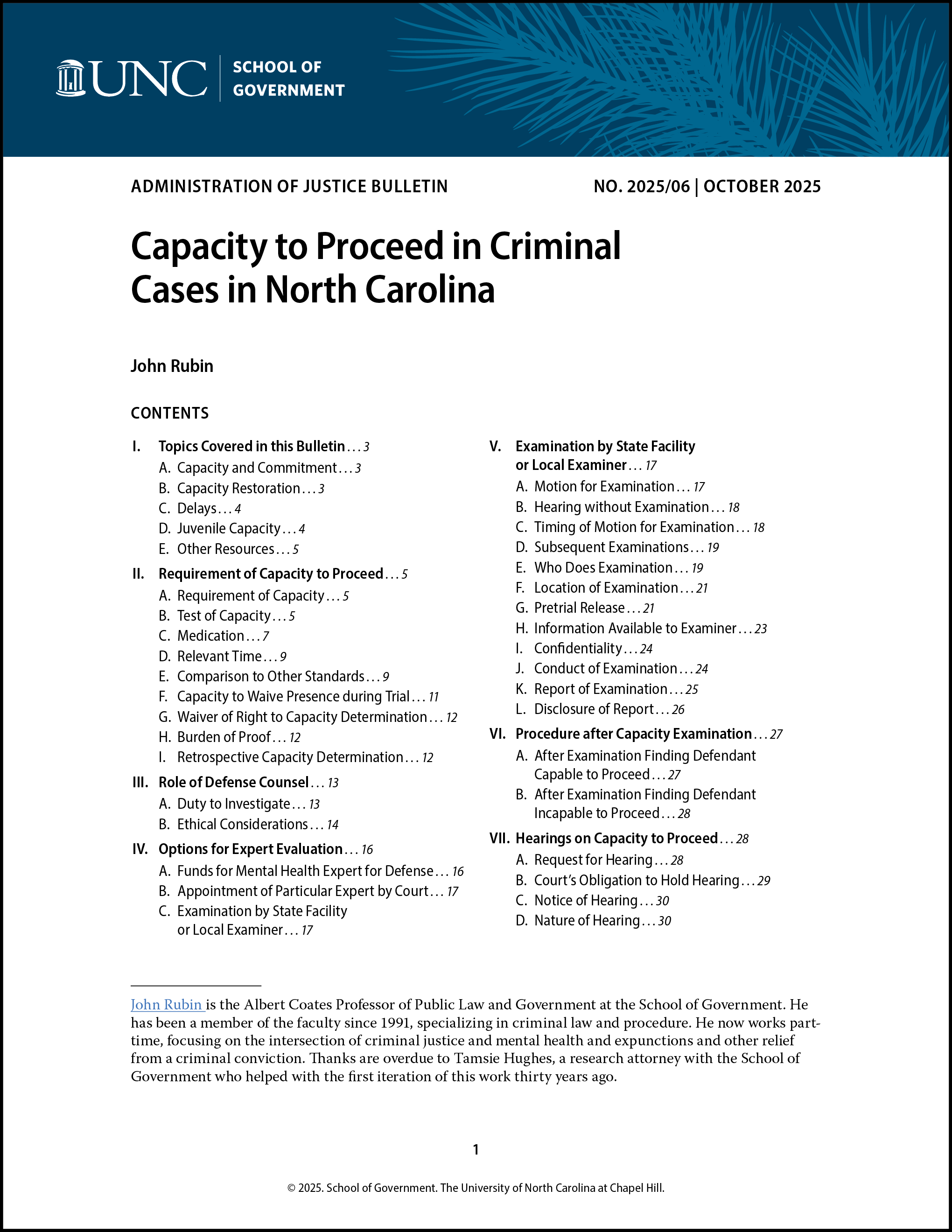 Administration of Justice Bulletin No. 2025/06 cover