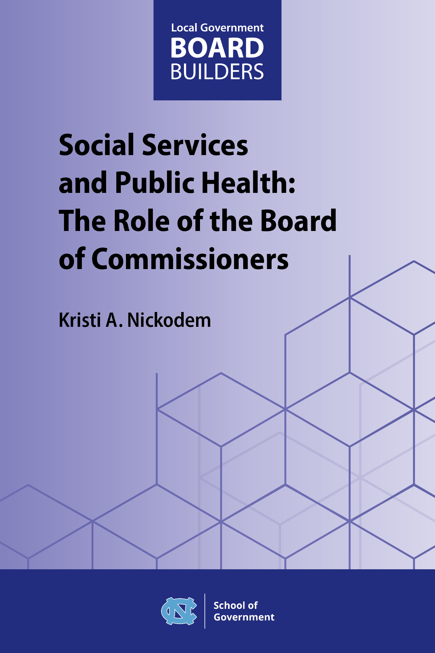 book cover for "Social Services and Public Health: The Role of the Board of Commissioners"