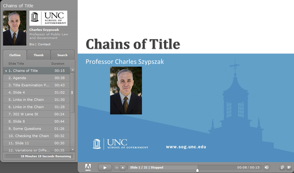 Chains of Title