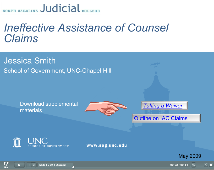 Ineffective Assistance of Counsel Claims