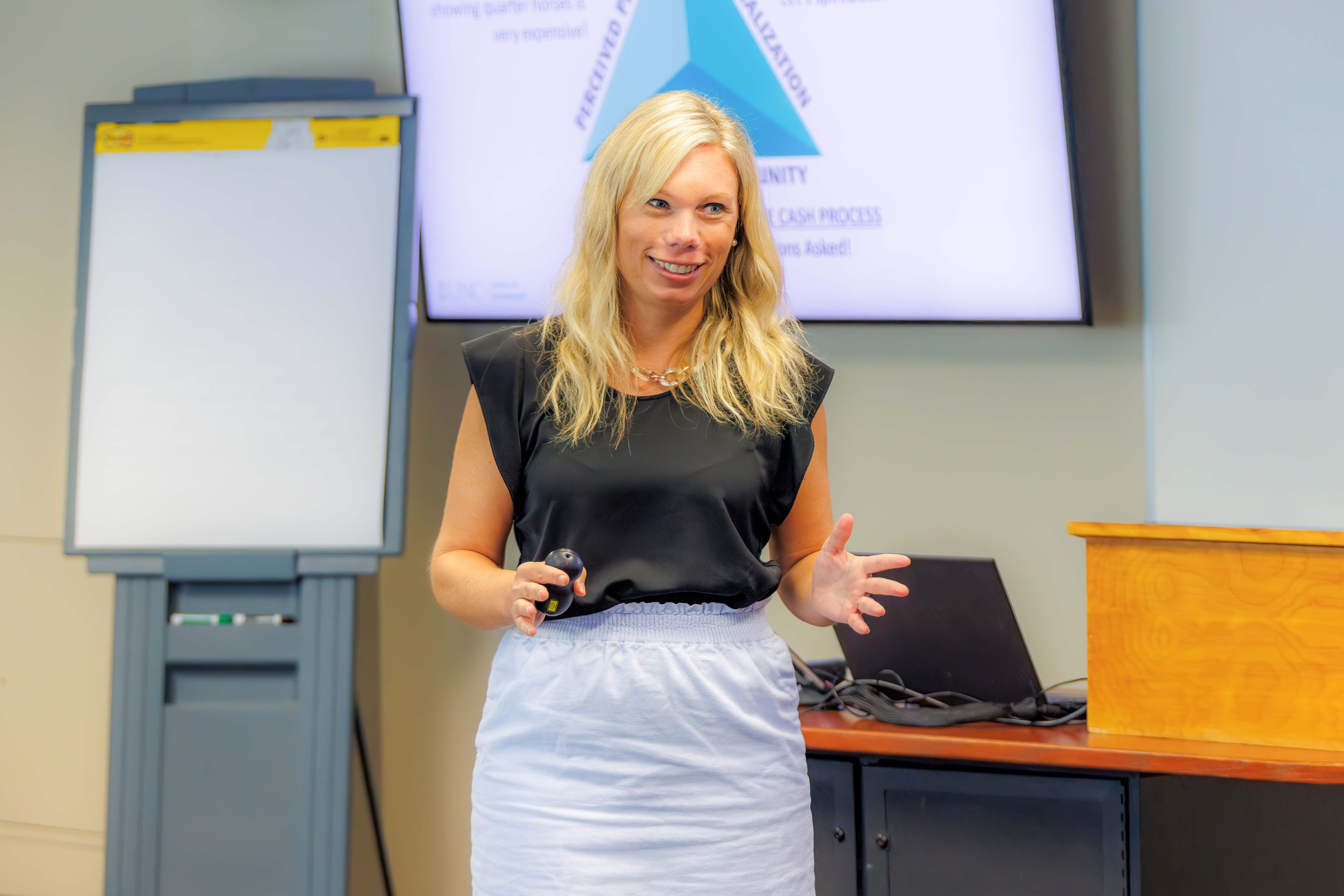 Rebecca Badgett teaching