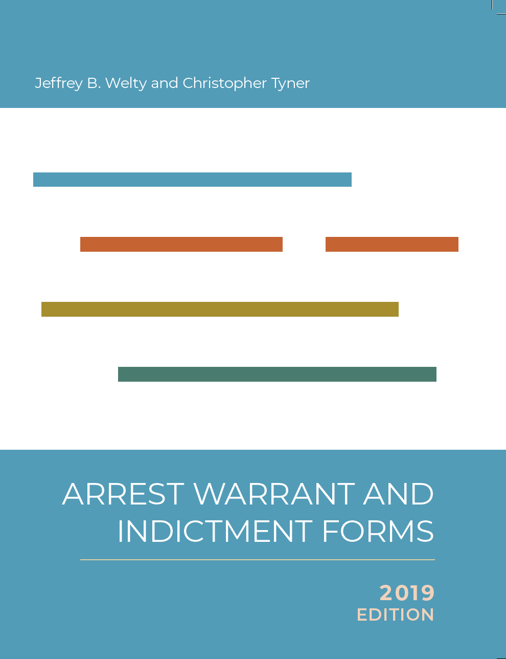 Cover image for Arrest Warrant and Indictment Forms, 2019 Edition