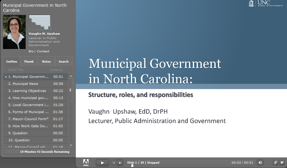 Cover image for Municipal Government in North Carolina