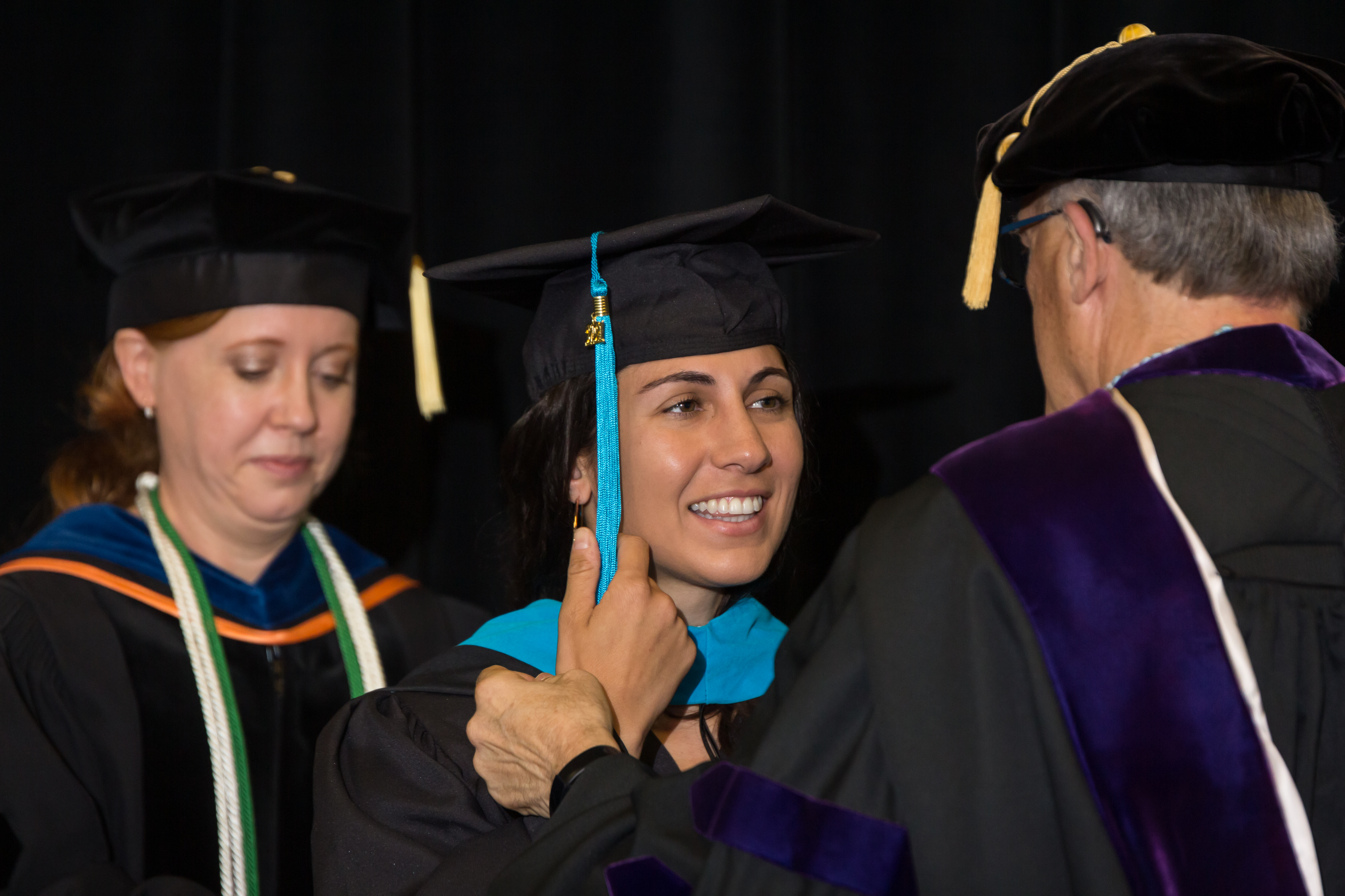 UNC MPA Graduate is Hooded During Spring Commencement 
