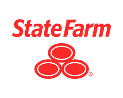 State Farm logo in red