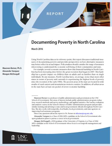 Documenting Poverty in North Carolina