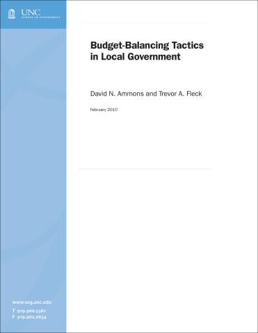 Budget Balancing Tactics in Local Government 2010