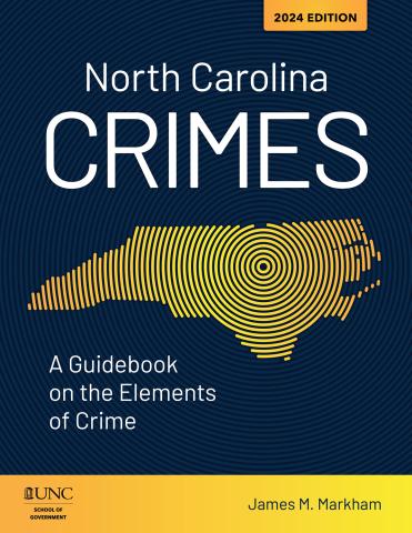 North Carolina Crimes, 2024 edition cover