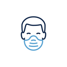 Icon of a person wearing a face mask