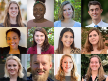 A collage shows the headshots of all 12 members of the second Lead for North Carolina cohort.