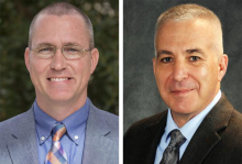 Professional headshots of School of Government faculty members Trey Allen and Charles Szypszak