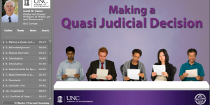 Making a Quasi-Judicial Decision