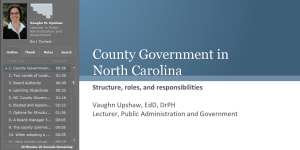 County Government in North Carolina